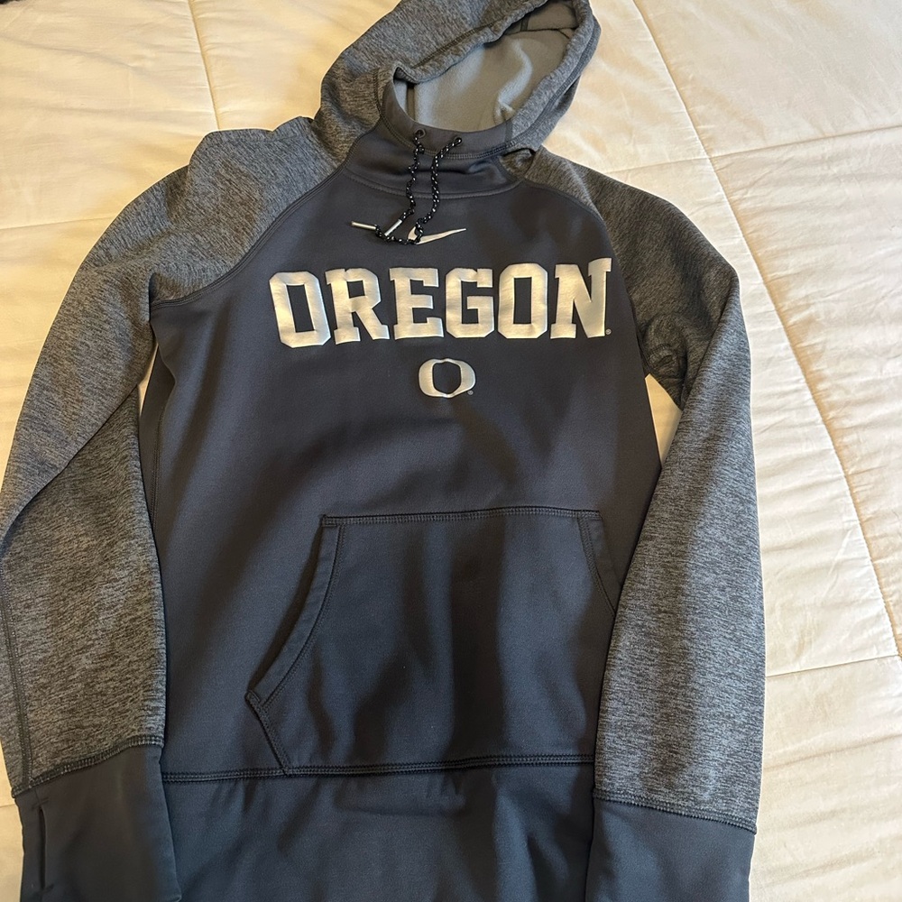 Nike University of Oregon Gray Hooded Sweatshirt